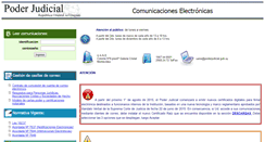 Desktop Screenshot of comunicaciones.poderjudicial.gub.uy