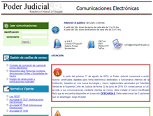 Tablet Screenshot of comunicaciones.poderjudicial.gub.uy