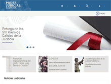 Tablet Screenshot of poderjudicial.es